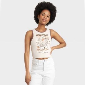 Woodstock Ringer Graphic Tank Top